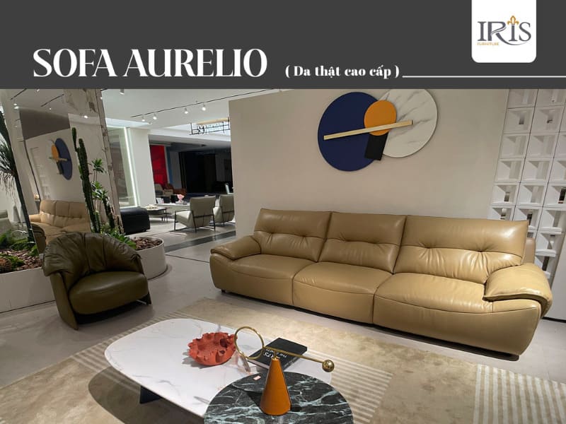 Sofa văng Aurelio màu be