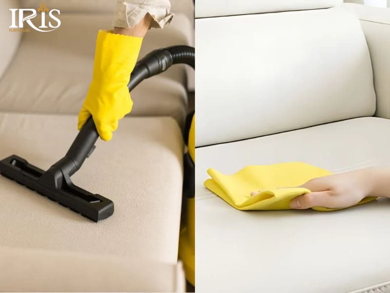 Vệ sinh sofa kem 1-2 lần một tuần