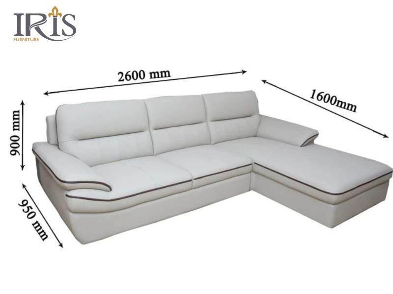 Kích thước sofa góc chữ L lớn