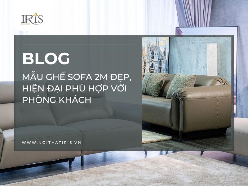 Mẫu Ghế Sofa 2m Đẹp, Hiện Đại Phù Hợp Với Phòng Khách