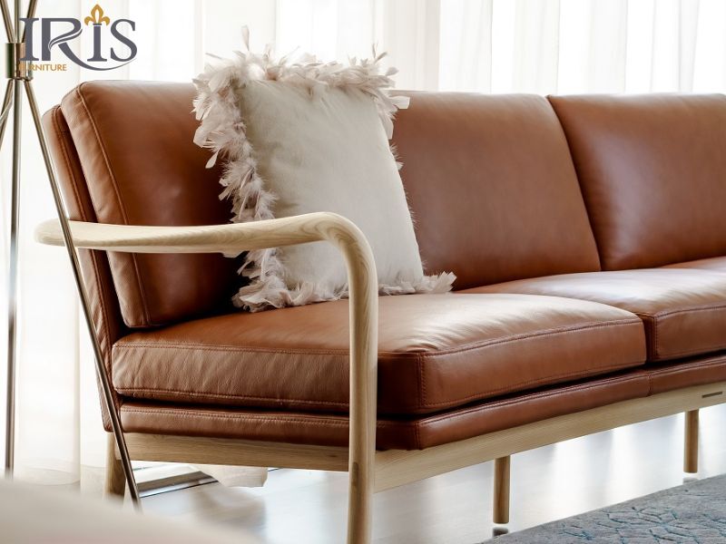 Sofa 2 chỗ bằng gỗ có độ bền vượt trội