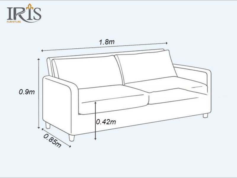 Sofa văng kích thước nhỏ