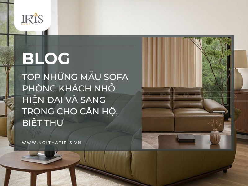 Top những mẫu sofa phòng khách nhỏ hiện đại và sang trọng cho căn hộ, biệt thự