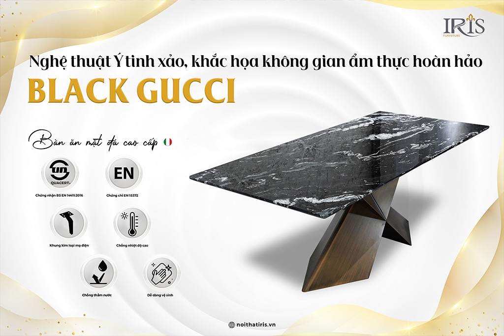 Mặt đá Marble sang trọng trong thiết kế - đạt tiêu chuẩn EU