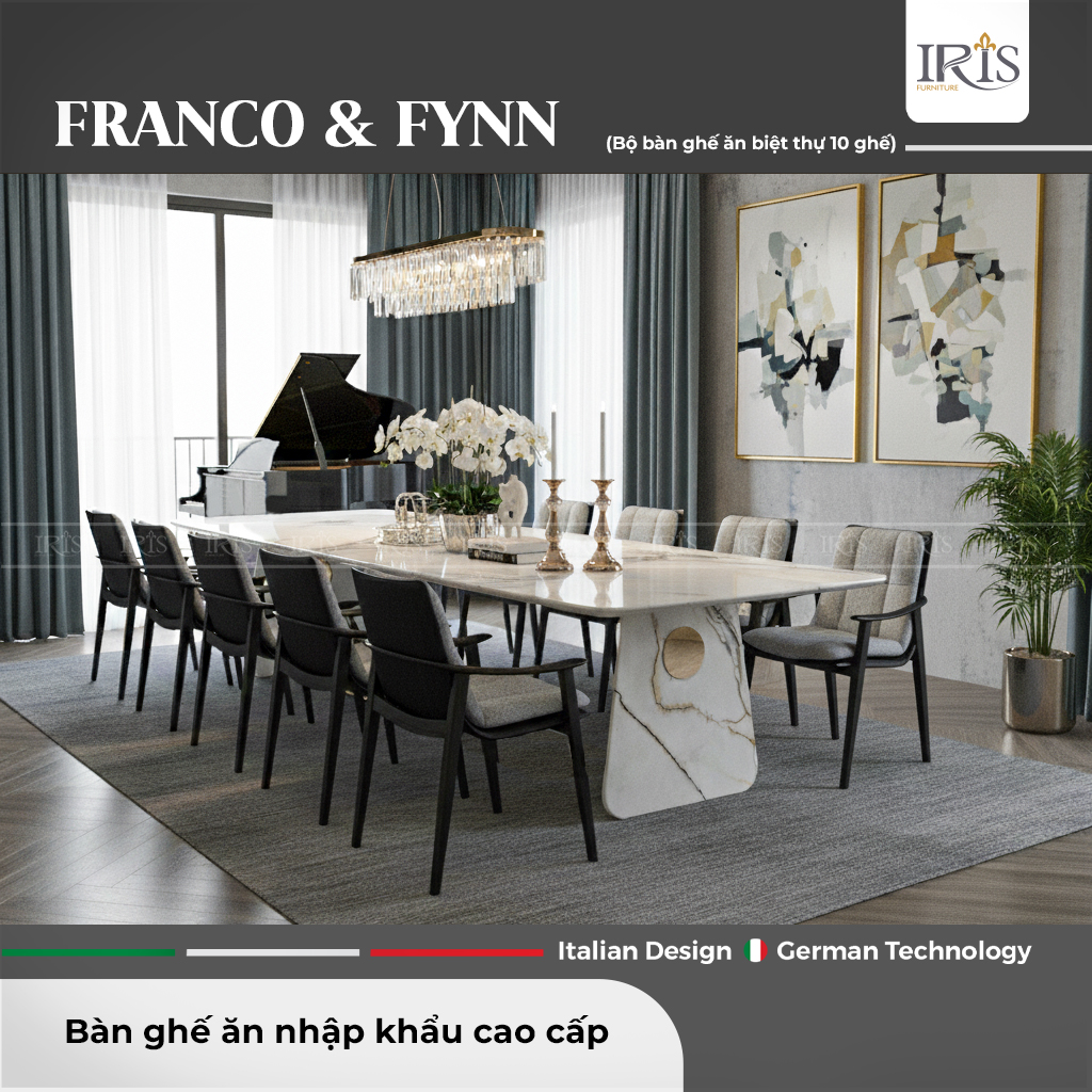 Bàn đá Franco & Ghế Fynn