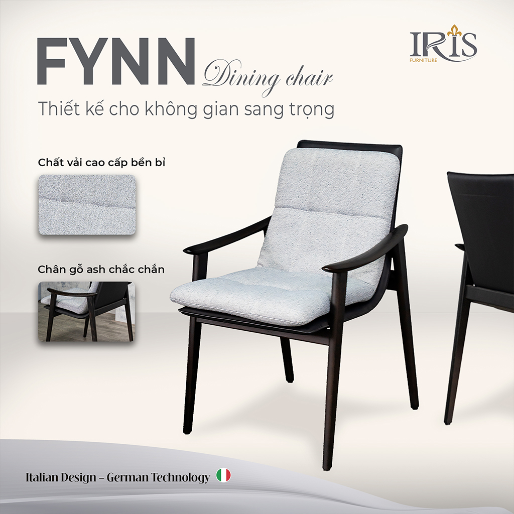 Ghế ăn Fynn tinh tế nhập khẩu nguyên chiếc cho không gian của gia chủ