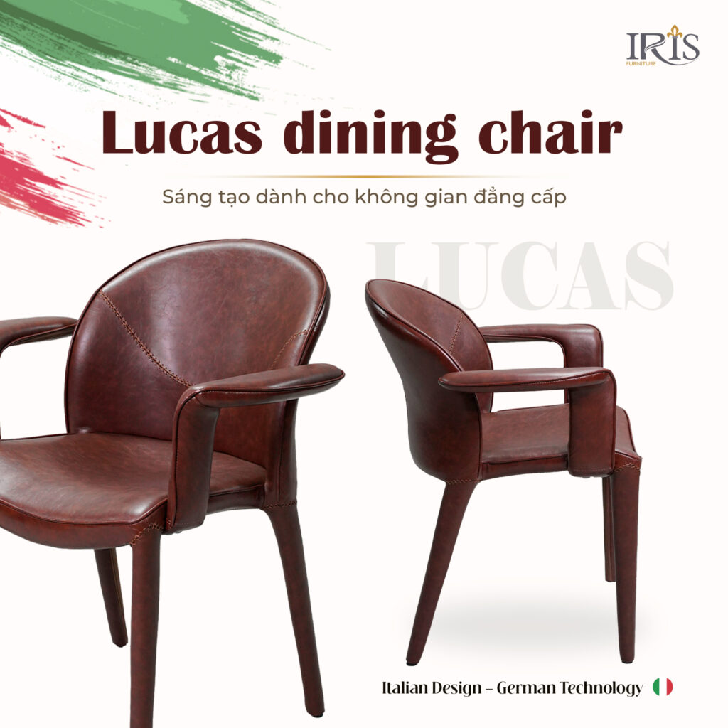 Ghế Lucas mang đậm phong cách Ý
