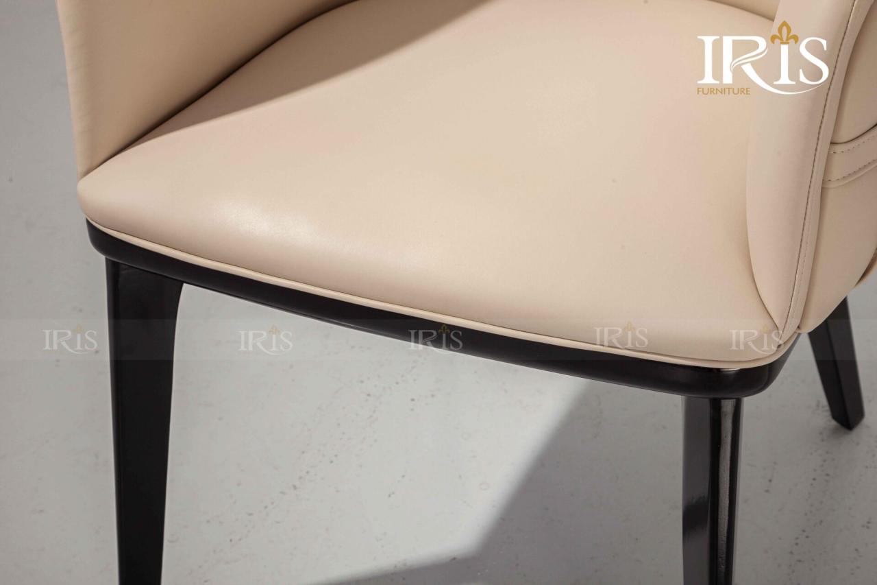 Mặt Ngồi Ghế Ăn Nordic Luxury Bọc Da