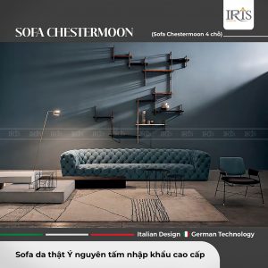 Sofa da thật Chestermoon Baxter 4 chỗ