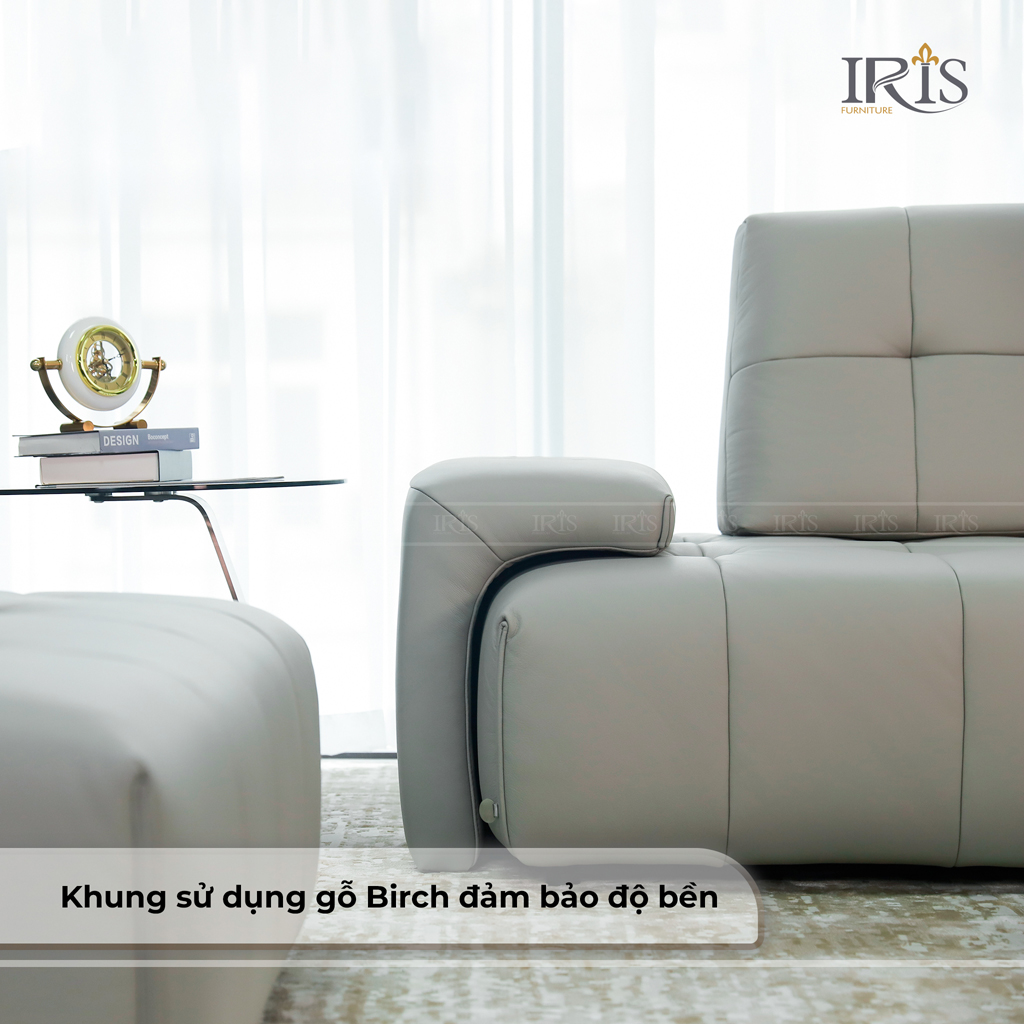 Khung gỗ cao cấp đảm bảo độ bền lâu dài cho kết cấu sofa 
