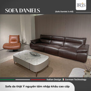 Set sofa: Sofa Daniels 3 chỗ & Sofa đơn Emi
