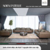 Sofa Estelle 3 chỗ chỉnh điện da bò Ý