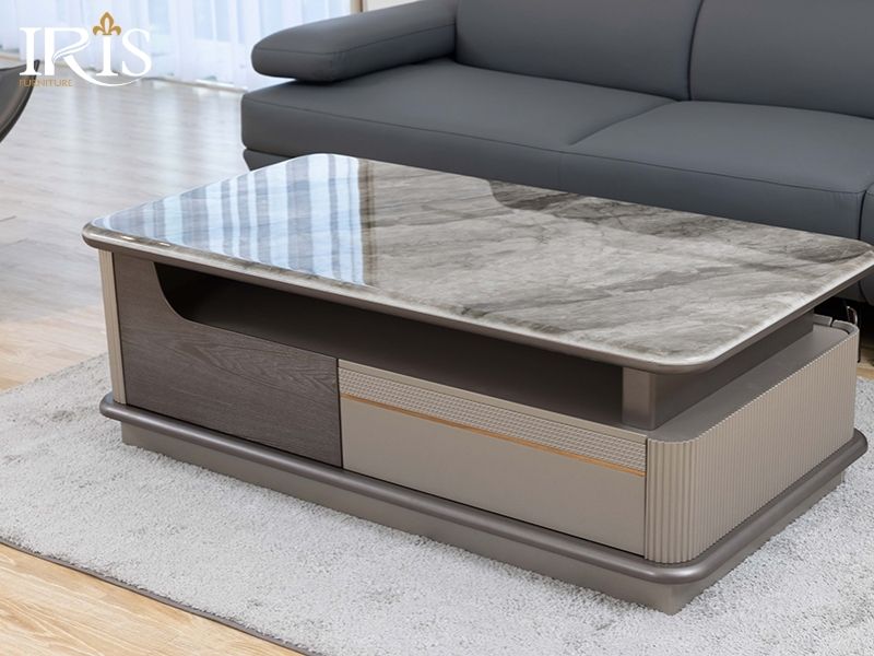 Bàn trà quyết định tỷ lệ và kết nối tổng thể khu vực sofa phòng khách