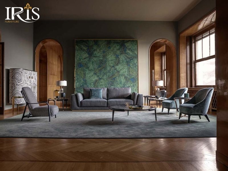 Phong cách Ý hiện đại kết hợp vật liệu cao cấp và tỷ lệ lớn cho không gian biệt thự