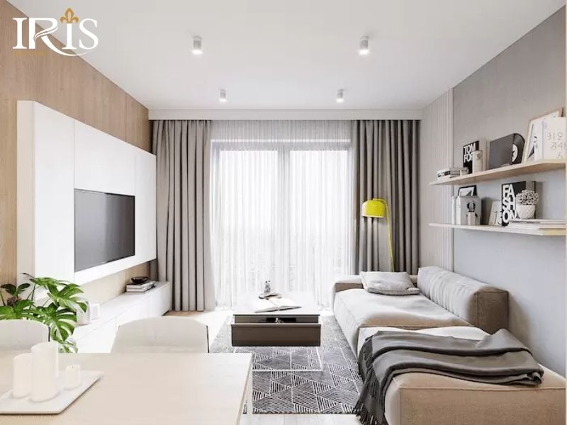 Phòng khách nhỏ cần tối giản nội thất và bố trí hợp lý để tối ưu không gian